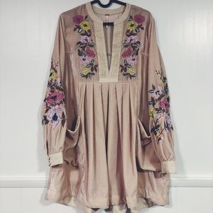 Free People Blush Velvet Dress